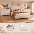 thumbnail image 1 of 3-Piece Bedroom Furniture Set, including Queen Bed Frame, Dresser, 1 of 10