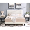 thumbnail image 1 of 3-Piece Bedroom Set with Height-Adjustable Headboard Bed and Nightstands for Bedroom Comfort, 1 of 5