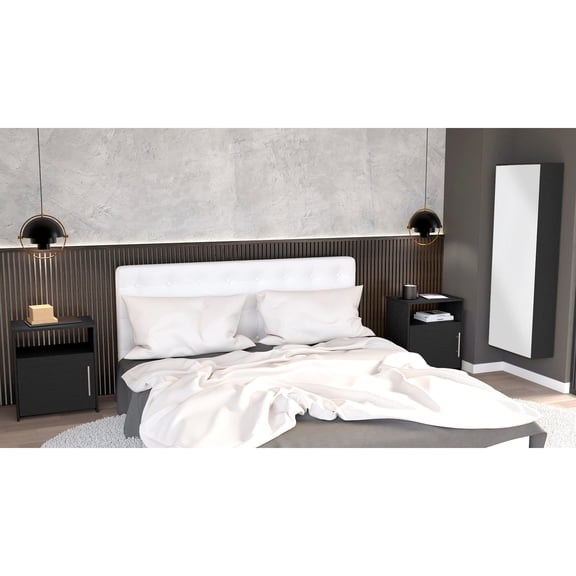 3 Piece Bedroom Setup Kit | Fast and Easy Assembly for Bedroom | High - grade Particle Board | Assists in DIY Completion