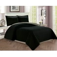 thumbnail image 1 of 3 Piece Bedspread Coverlet Quilted Set with Shams FullQueen, BlackGray, 1 of 1