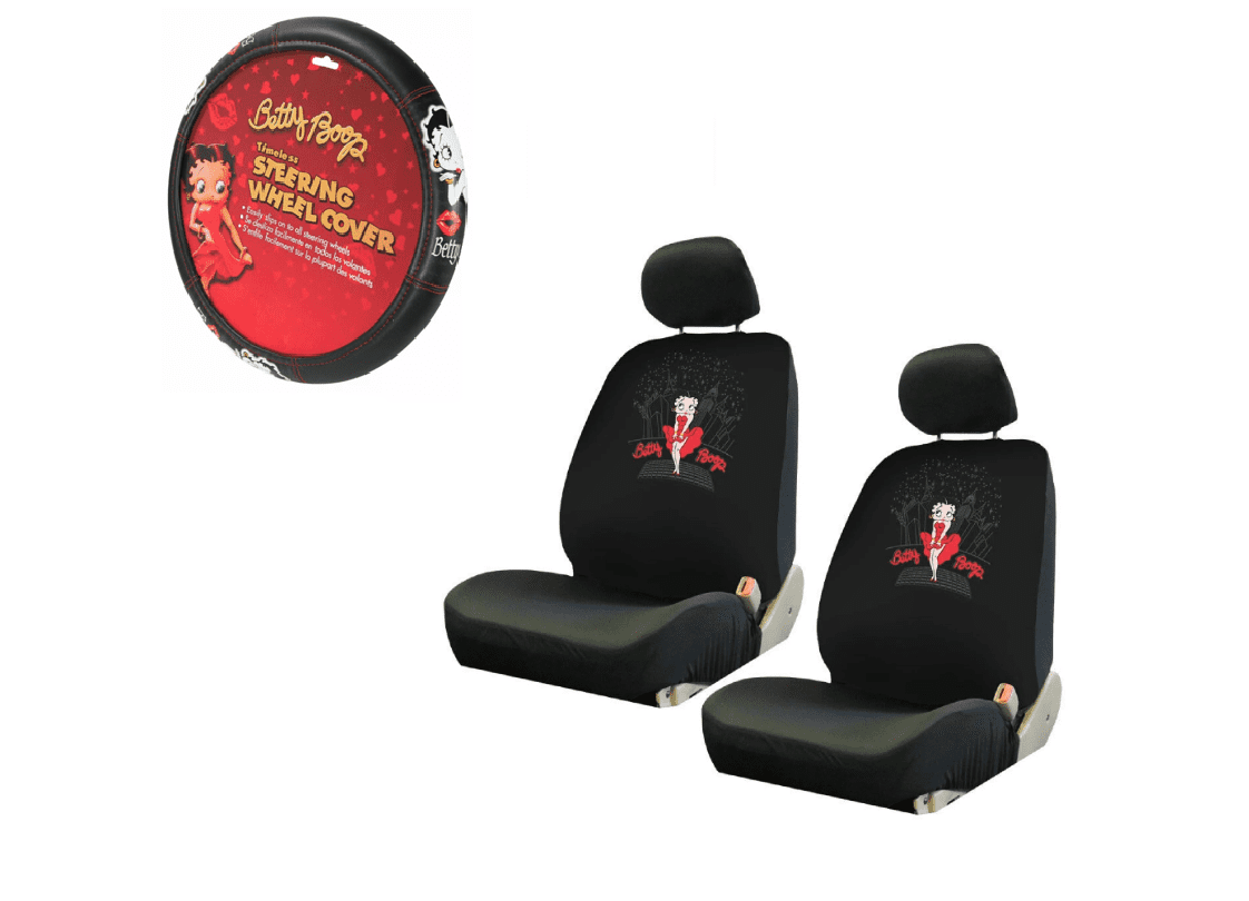 Betty Boop Skyline Kisses Seat Wheel Cover Set 7 Piece