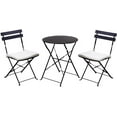 3Piece Bistro Set Folding Outdoor Furniture Sets Portable Design for