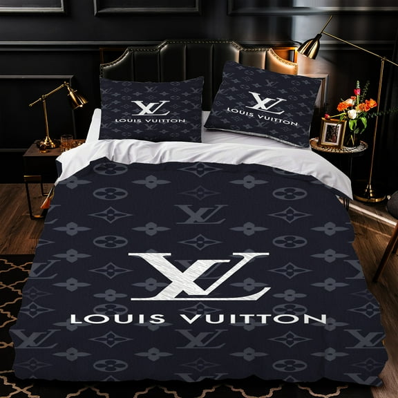 3-Piece Black and White Duvet Cover Set with Iconic Pattern Elegant Design for Stylish Bedrooms