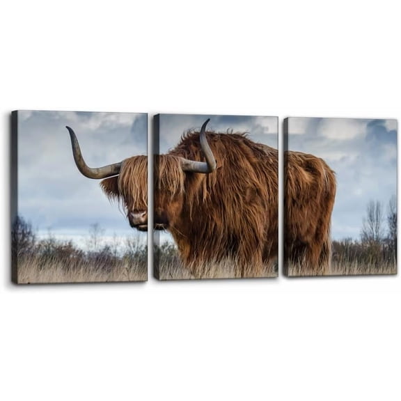 3 Piece Blue Wall Art Painting Great White Shark Catching Fish At Guadalupe Island Pictures Prints on Canvas Animal The Picture Decor for Home Modern Decoration for Living Room - 12" x 16" x 3