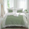 thumbnail image 1 of 3 Piece Cameo Brown Greek Key Duvet Cover Set California King,Microfiber Comforter/Quilt Cover with Corner Ties and 2 Pillowcases,Geometric Greece Ancient Farmhouse Geo Bedding with Zipper Closure, 1 of 8