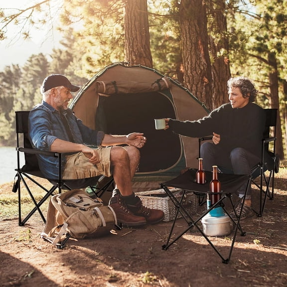 3 Piece Camping Chairs with Table