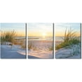 thumbnail image 1 of 3 Piece Canvas Wall Art Nature Glacier US Alaska Mountains Home Wall Art Colorful Flowers Forest Landscape Canvas Prints Scenery Artwork Contemporary Decor Ready to Hang, 48" Wx24" H, 1 of 5
