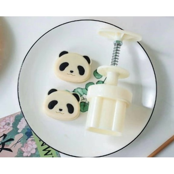 3-Piece Cartoon Bear Hand-Press Embossing Mold Set for Creative Baking