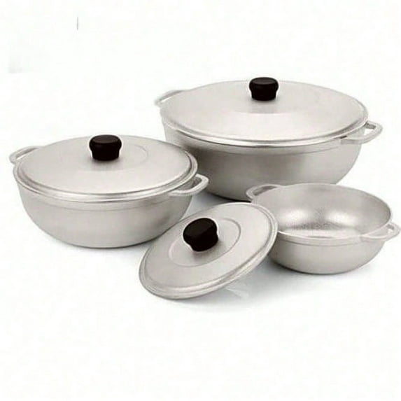 3-Piece Cast Aluminum Cookware Set, Efficient Cooking, Durable And Practical