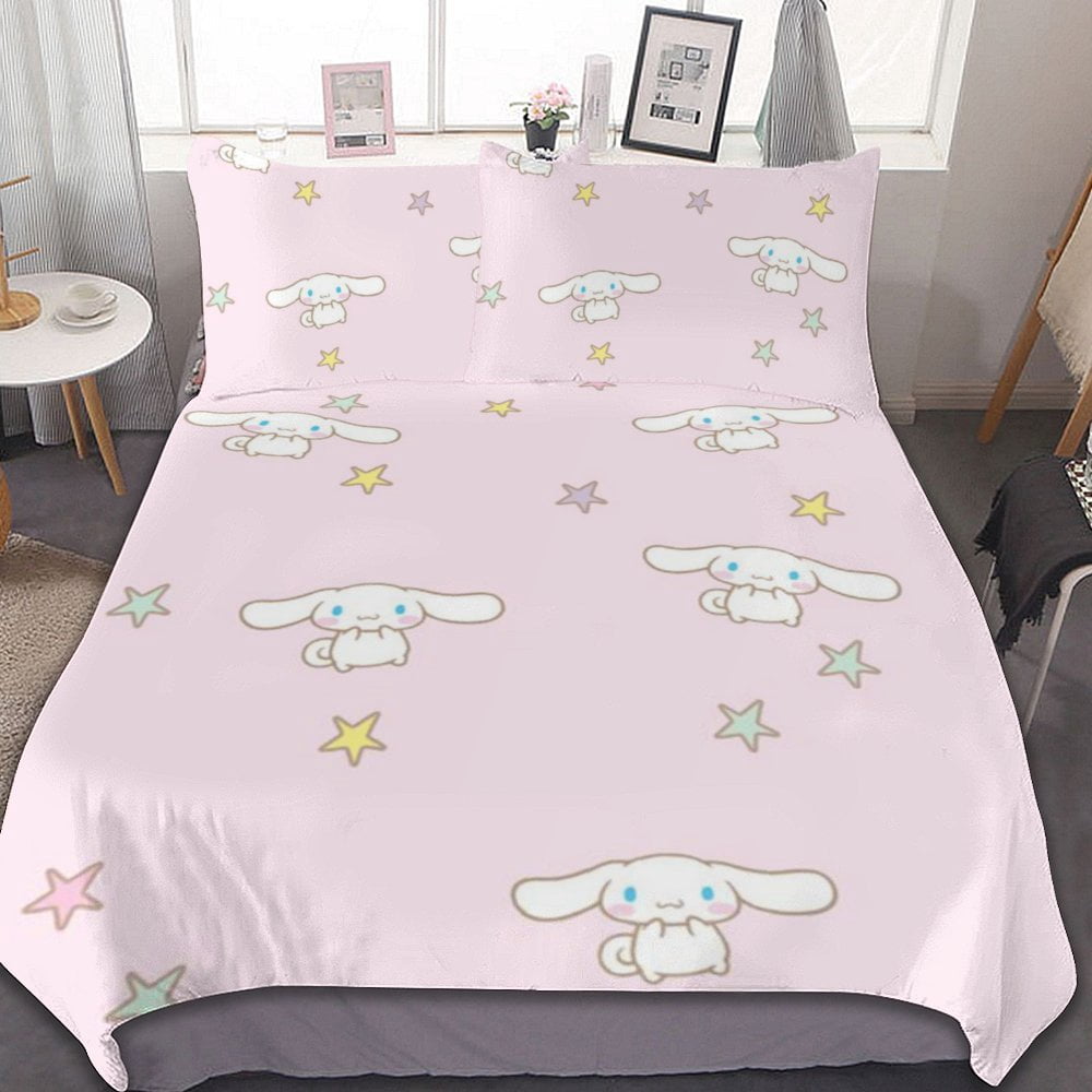 3 Piece Cat Cinnamoroll Bedding Duvet Cover Sets,Cartoon Kitty ...
