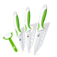 thumbnail image 1 of 3-Piece Ceramic Knife Set with Covers - Rust Proof Cutting Knie for Meat and Vegetables Cooking Cutter, 1 of 6