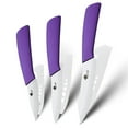 thumbnail image 1 of 3-Piece Ceramic Paring Knives,5" Utility Knife 4" Slcing Knife and 3" Peeling Knife Vegetables Fruit Kitchen Knives Cutter Tool, 1 of 6