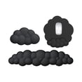 thumbnail image 1 of 3-Piece Cloud-Shaped Mouse Pad Wrist Rest Set - Soft Memory Foam Cushion Ergonomic Support Non-Slip Rubber Base - For Office Workers Gamers Home Desktop Laptop Users Students, 1 of 3