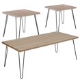 thumbnail image 1 of 3 Piece Coffee Table Set with Triangular Legs in Sonoma Oak Finish, 1 of 2