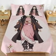 thumbnail image 1 of 3 Piece Comfortable Bedding Set Demon Slayer Kamado Nezuko Duvet Cover Twin Bed with 2 Pillowcase 86"x70", 1 of 8