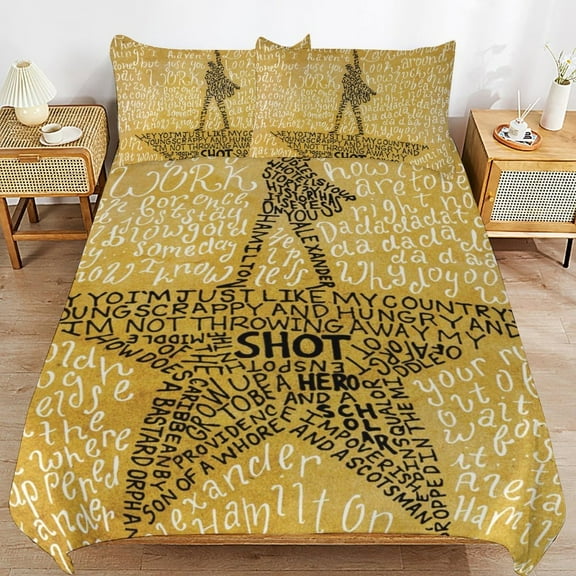 3 Piece Comfortable Bedding Set Hamilton Bed Duvet Cover with 2 Pillowcase 86"x70"