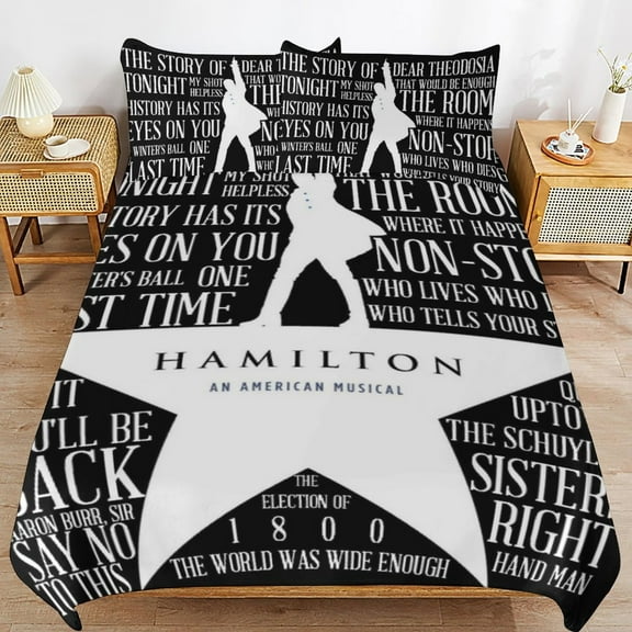 3 Piece Comfortable Bedding Set Hamilton Bed Duvet Cover with 2 Pillowcase 86"x70"