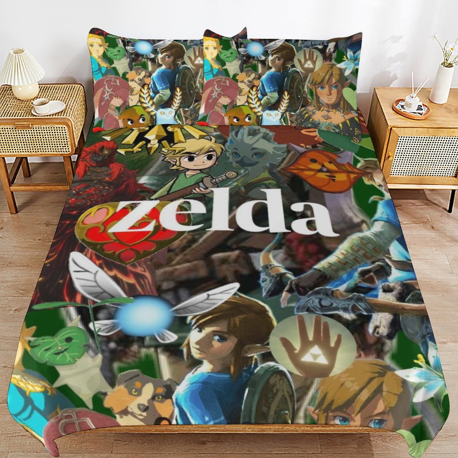 Taie D'oreiller Legend Of Zelda - Cotton 20x30 Inches - Design Unique Et Personnalisable