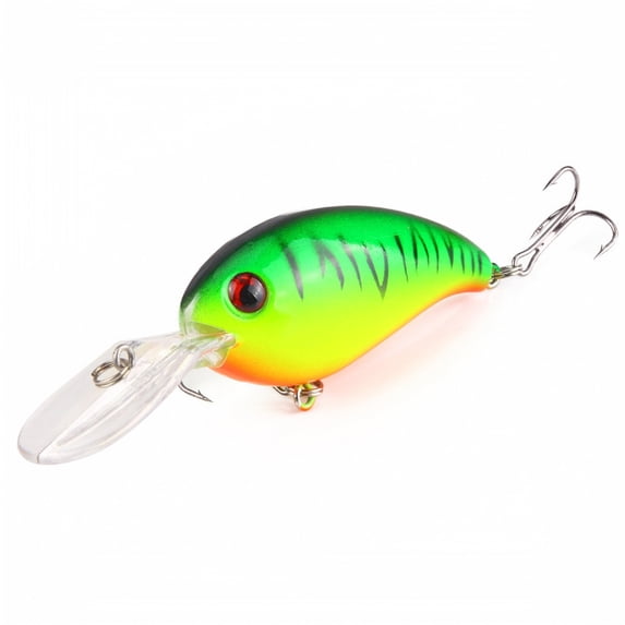 3-Piece Crankbait Fishing Lures with Laser Finish, 3D Eyes Wobbler Hard Baits for Bass Pike Perch, High-Performance Fishing Equipment