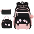 thumbnail image 1 of 3-Piece Daily Carry Laptop Backpack Set with Insulated Lunch Bag and Pencil Pouch, Large Capacity Computer Bookbag, Lunch Waterproof Backpack for Women Men, Matching Stylish Bag Set, 1 of 6