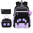 thumbnail image 1 of 3-Piece Daily Carry Laptop Backpack Set with Insulated Lunch Bag and Pencil Pouch, Large Capacity Computer Bookbag, Lunch Waterproof Backpack for Women Men, Matching Stylish Bag Set, 1 of 6
