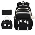 thumbnail image 1 of 3-Piece Daily Carry Laptop Backpack Set with Insulated Lunch Bag and Pencil Pouch, Large Capacity Computer Bookbag, Lunch Waterproof Backpack for Women Men, Matching Stylish Bag Set, 1 of 6