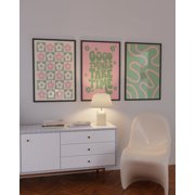3 Piece Danish Pastel Aesthetic Poster Set Eclectic Maximalist Gallery Wall Decor Y2K Trendy Poster Pinterest Pastel Wall Art, Poster Only
