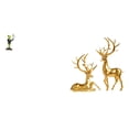 thumbnail image 1 of 3 Piece Desktop Figurine Waiter Frog Statue Deer Sculpture Resin Material for Home Living Room Shelf Decor, 1 of 8