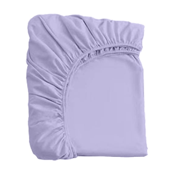 3‑Piece Disposable Bedding Set,With Fitted Sheet Pillowcases Flat Sheet Soft Portable for Bedroom Travel Hotel,Purple