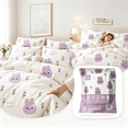 thumbnail image 1 of 3-Piece Disposable Travel Bedding Set, Non-Woven Breathable Waterproof Dustproof Full Bedding Kit, Portable Disposable Bed Linen for Hotel, Hospital and Trip.A, 1 of 6