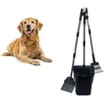 thumbnail image 1 of 3-Piece Dog Pooper Scooper Set with Waste Bin – Rake & Scoop Pet Waste Cleanup Tool, 1 of 6