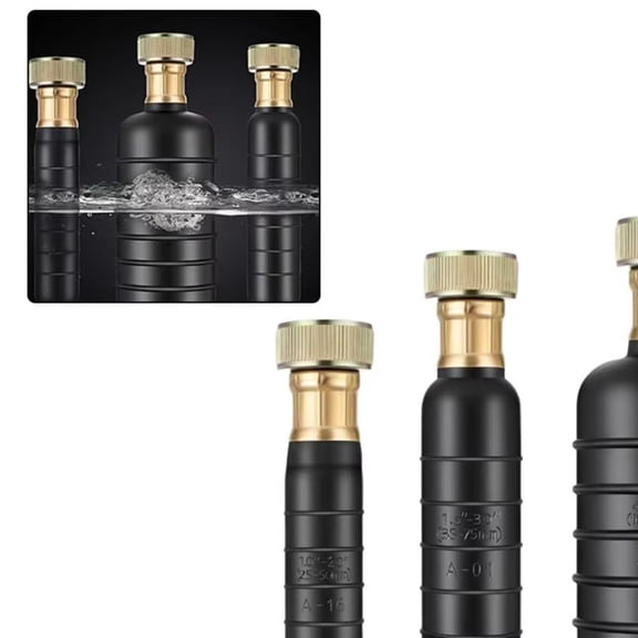 3-Piece Drain Bladder Unclogger Kit, Rubber Drain Cleaner Tool For Sinks, Showers, Tubs, And Pools (Fits 1-6 Inch Pipes) - Water-Powered, Chemical-Free,M