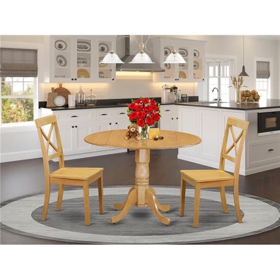 3 Piece Dublin Kitchen Table Set - Oak