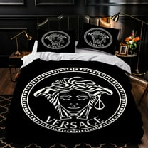 3-Piece Duvet Cover Set - Black & White Bedding Elegant Modern Style for Bedrooms