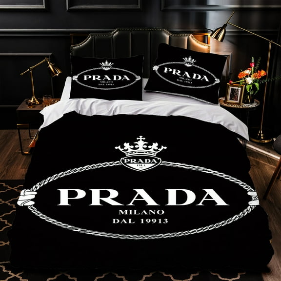 3-Piece Duvet Cover Set - Black & White Bedding with Iconic Design Luxurious Tufted Style Perfect for Modern Bedrooms