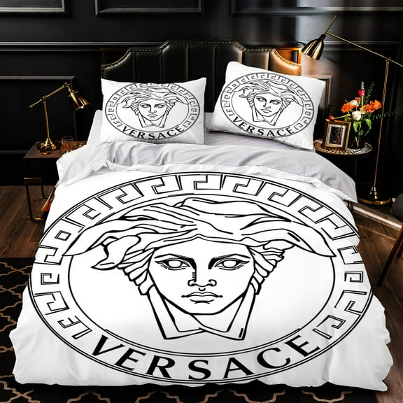 3-Piece Duvet Cover Set - Bold Black & White Design Luxurious Bedding for Elegant Bedrooms