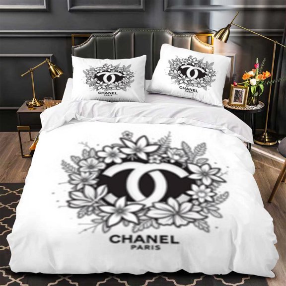 3-Piece Duvet Cover Set - Elegant Modern Design with Chic Blooming Patterns for Stylish Bedrooms