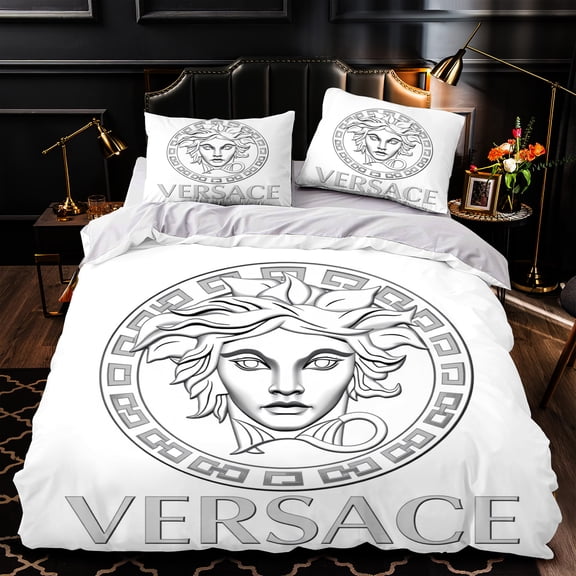 3-Piece Duvet Cover Set - Elegant White Bedding Luxurious Modern Style for Bedrooms