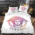 thumbnail image 1 of 3-Piece Duvet Cover Set - Gradient Purple & Orange Design Elegant Modern Bedroom Decor, 1 of 4