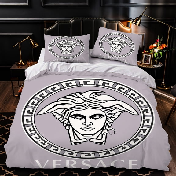 3-Piece Duvet Cover Set & Greek Key Pattern Modern Bedding for Stylish Bedrooms