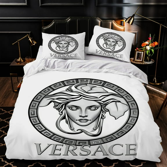 3-Piece Duvet Cover Set - Iconic Design with Circular Motif Luxurious Bedding for Stylish Bedrooms