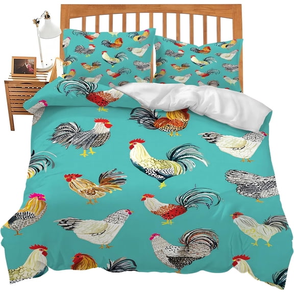 3 Piece Duvet Cover Set - Includes 1 Duvet Cover & 2 Pillowcases for Queen King Bedding