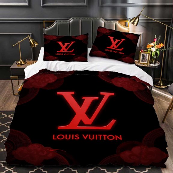 3-Piece Duvet Cover Set Luxurious Black & Red Design with Bold Modern Style for Chic Bedrooms