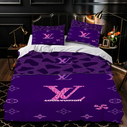 3-Piece Duvet Cover Set - Purple & Pink Floral Pattern Luxurious Bedding for Stylish Bedrooms