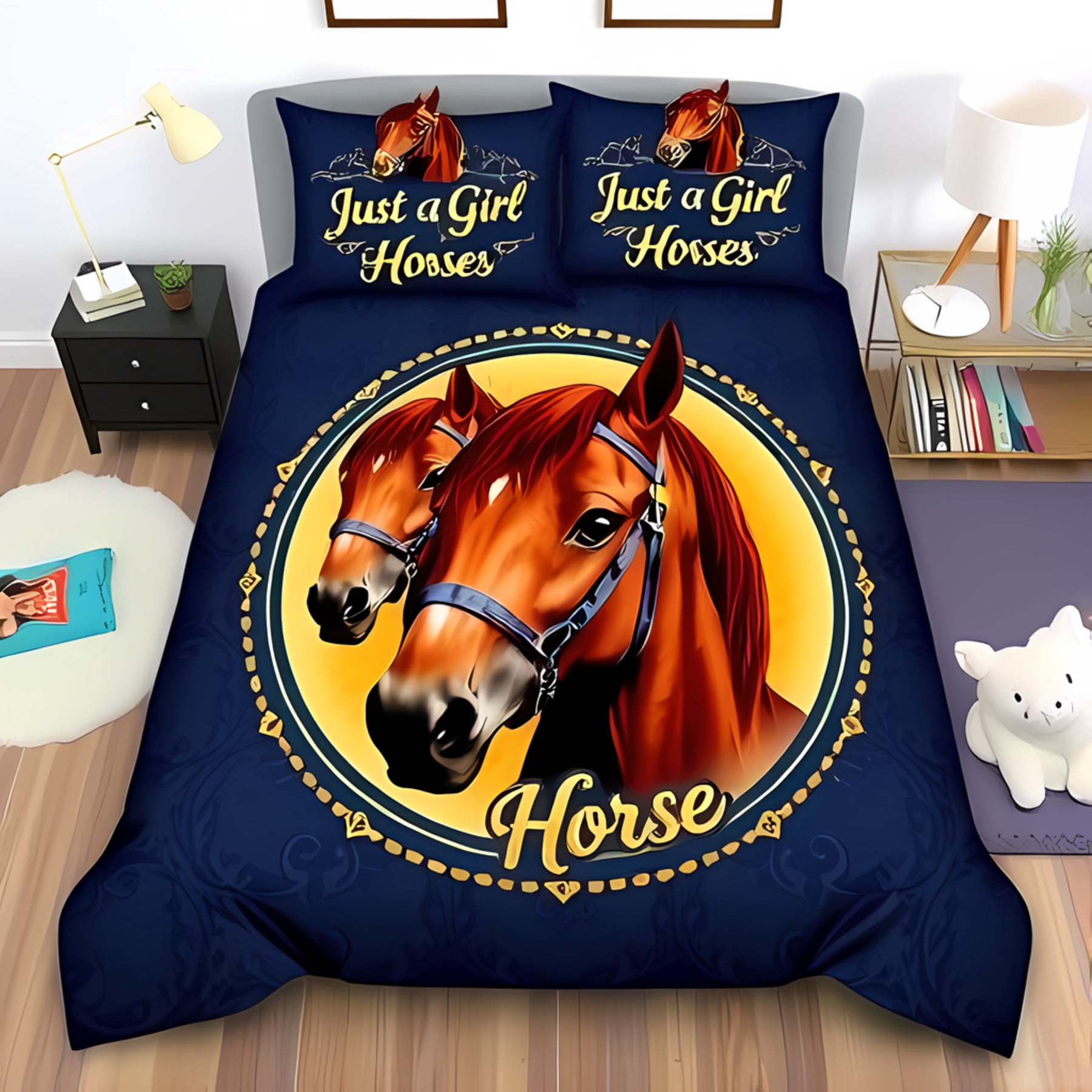 Gorgeous Horse WJ1005015CL Duvet Cover Set