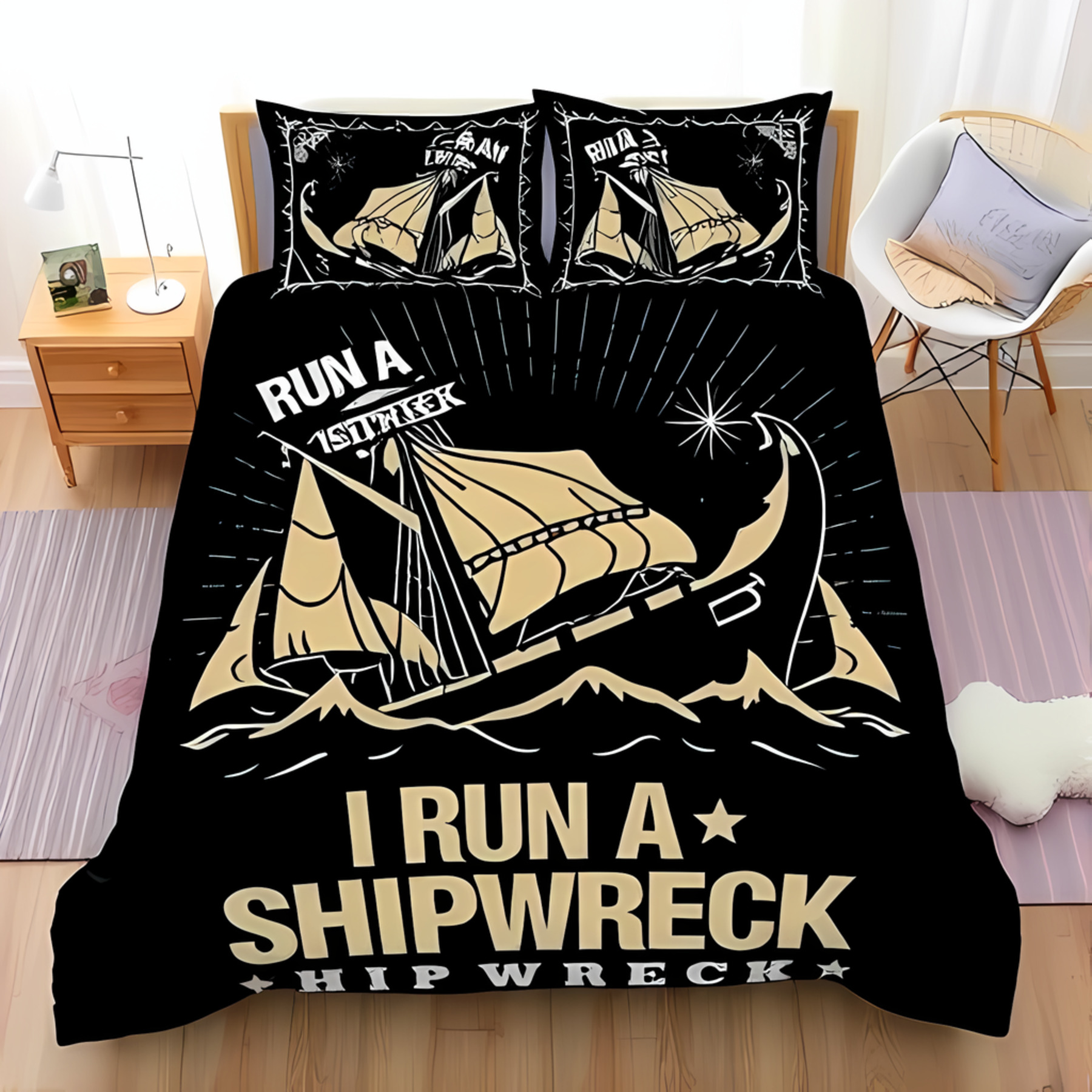USVI Three Piece Duvet Cover Set