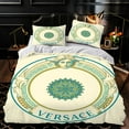 thumbnail image 1 of 3-Piece Duvet Cover Set with Intricate Circular Pattern & Elegant Black Design - Luxurious Bedding for a Bedroom, 1 of 4