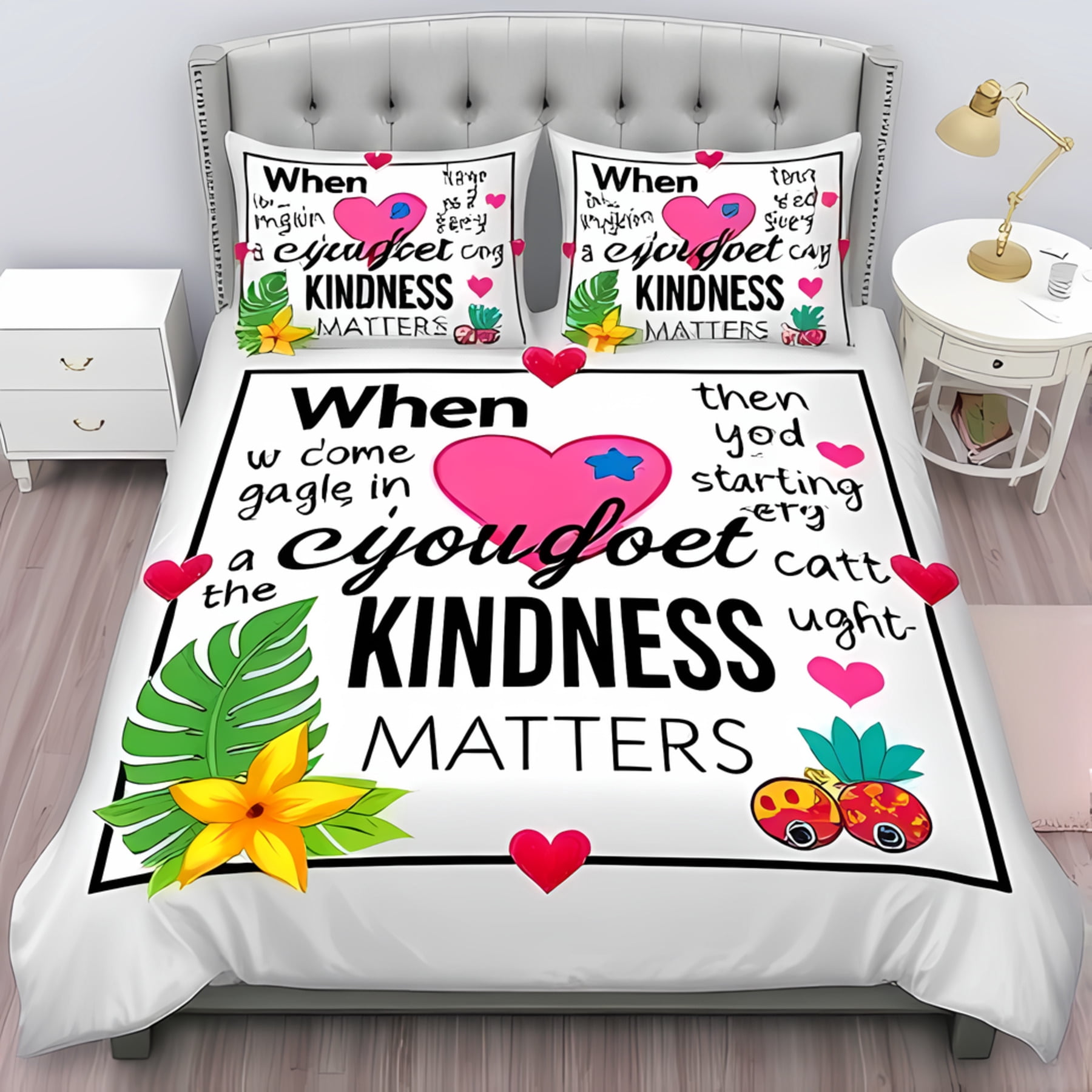 Joyful Duvet Cover Set Single main image 1