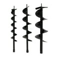 3Piece Earth Auger Drill Bit Set (4", 6", 8") for GasPowered Post