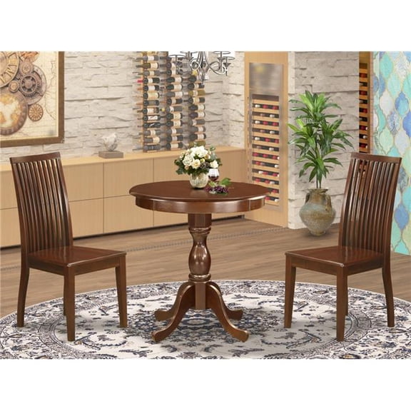 3 Piece Eden Dining Room Set - Mahogany